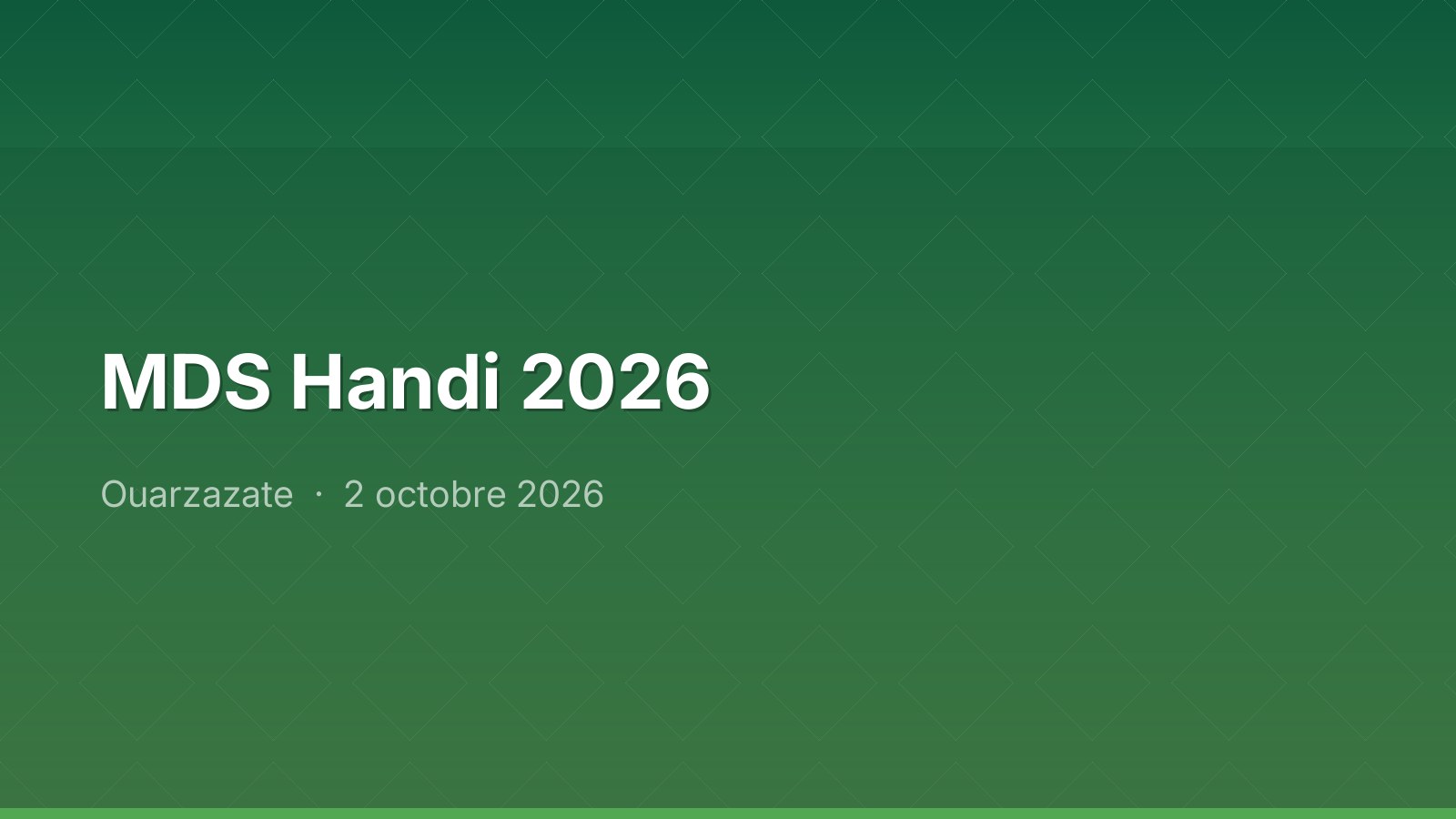 MDS Handi 2026