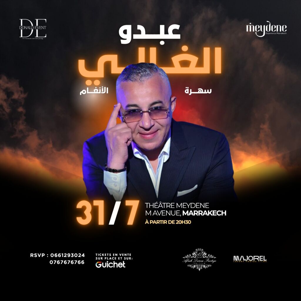 ABDO ELGHALI en Concert – Une Soirée Tarab & El Angham d'Exception à Marrakech !