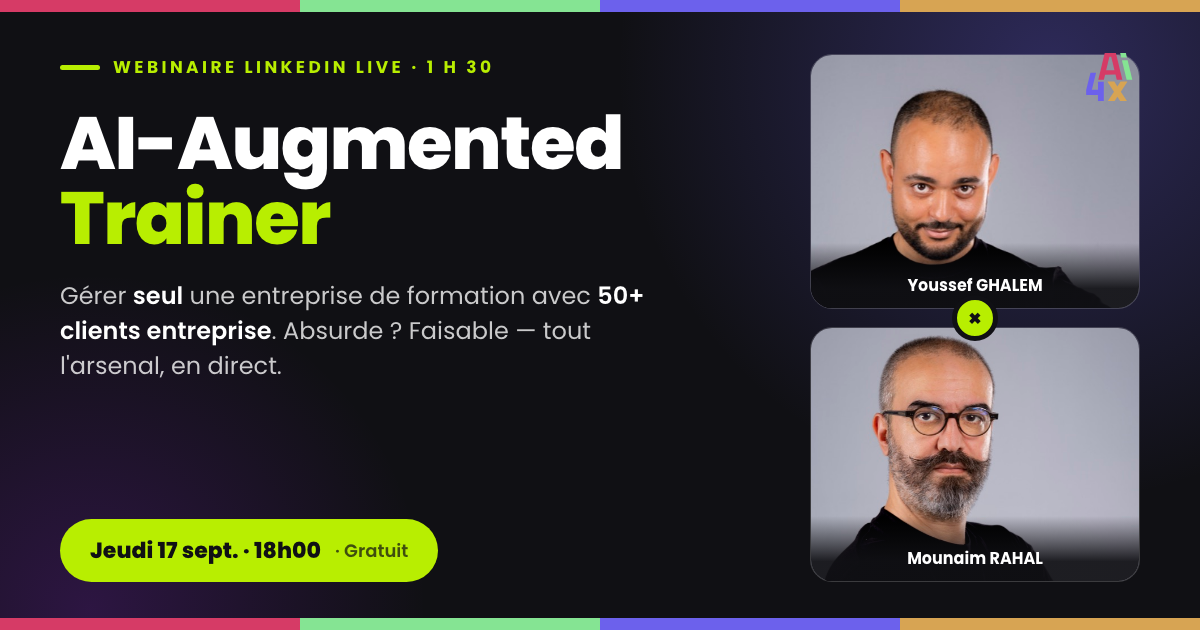 AI-Augmented Trainer — l'arsenal du formateur augmenté