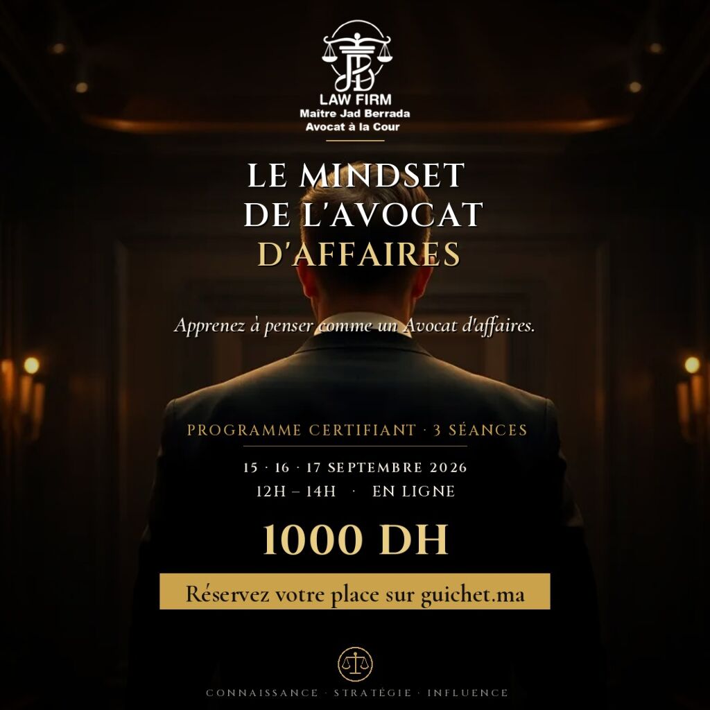 Le Mindset de l'Avocat d'Affaires — programme certifiant