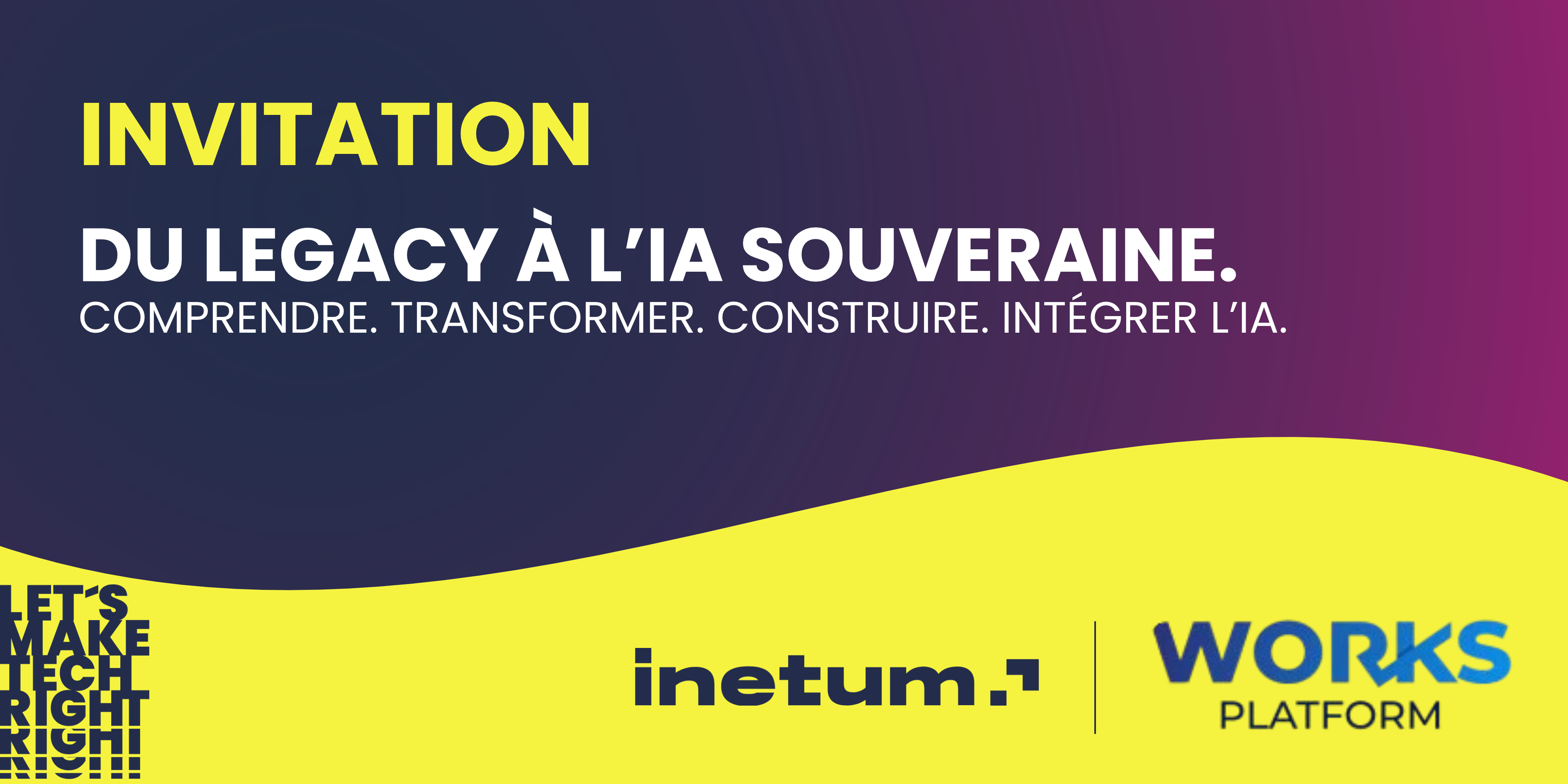 Du Legacy à l'IA opérationnelle, souveraineté numérique — matinée Inetum Maroc x Works Platform (étape de Rabat)